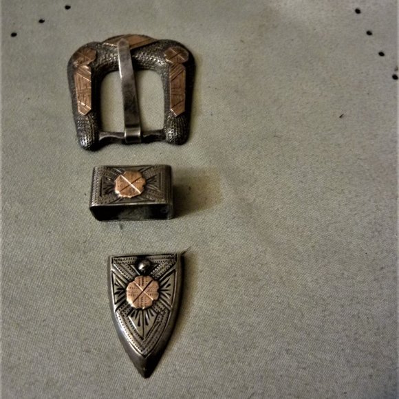 Unisex Ranger Sterling & 12kt Buckle Set Mexican main image 13